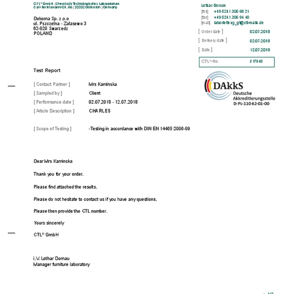 charles - pilling EN 12945